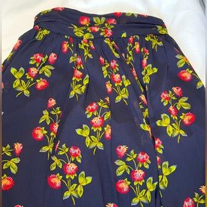 Jcrew Floral Navy Maxi Skirt in size 00